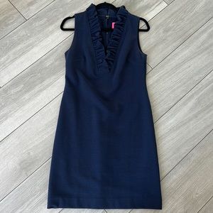 Lilly Pulitzer Tisbury Shift Dress True Navy Size Small